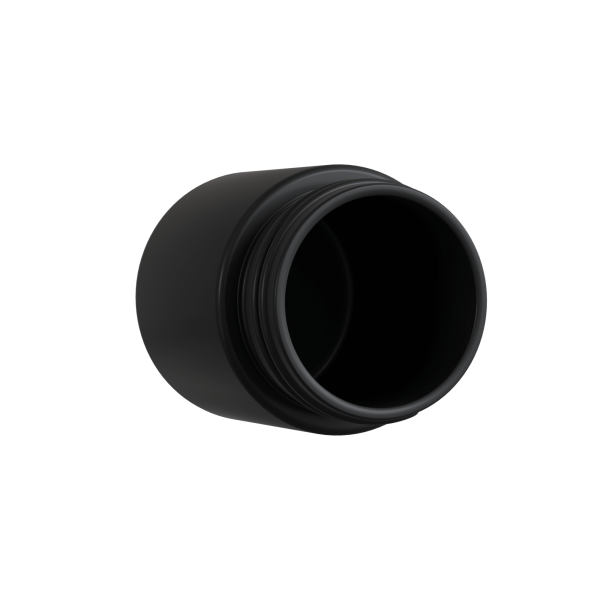 LUXE® GLASSY™ MATTE BLACK GLASS STASH JAR