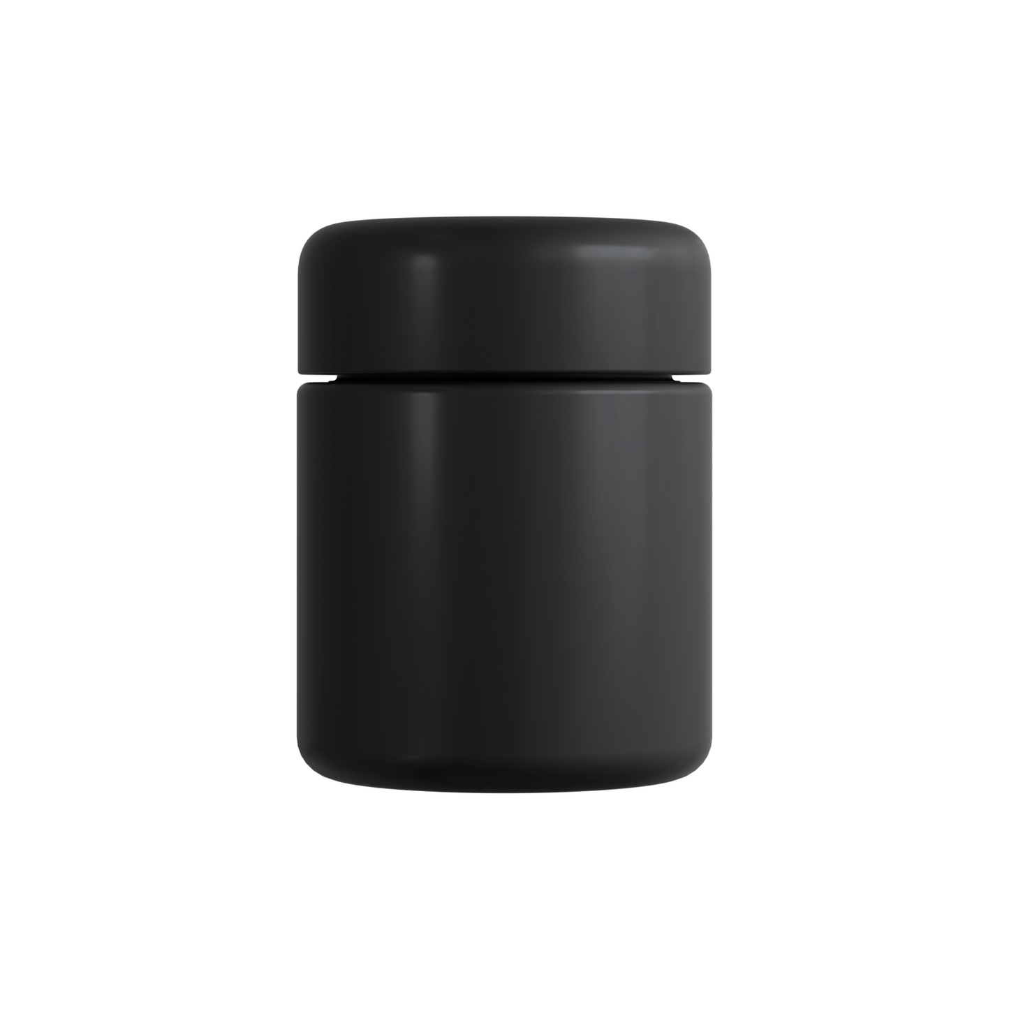 LUXE® GLASSY™ MATTE BLACK GLASS STASH JAR