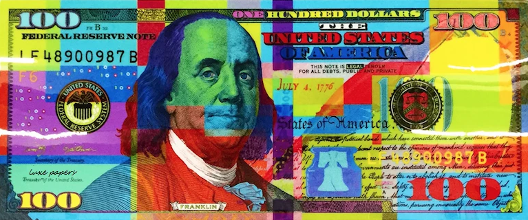 LUXE® HDPRINT™ LIMITED EDITION: ART BENJI $100 BILL LUXURY ROLLING PAPERS