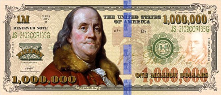 LUXE® HDPRINT™ LIMITED EDITION: MILLIE FRANKLIN $1M DOLLAR BILL LUXURY ROLLING PAPERS