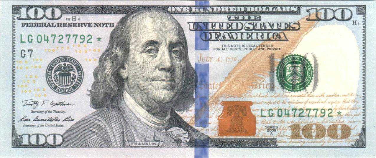 LUXE® HDPRINT™ $100 UNITED STATES LUXURY ROLLING PAPERS