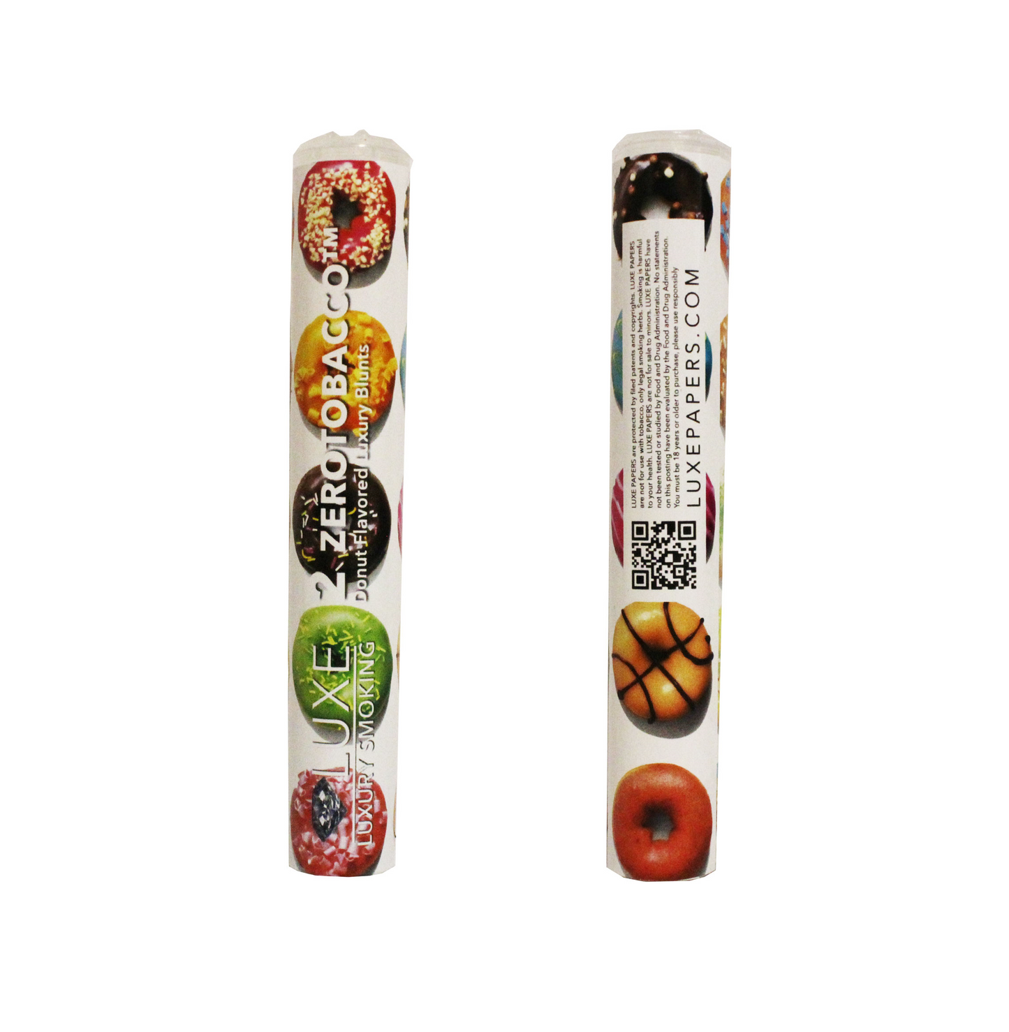 LUXE® ZEROTOBACCO™ GLAZED DONUT FLAVORED LUXURY HEMP WRAPS